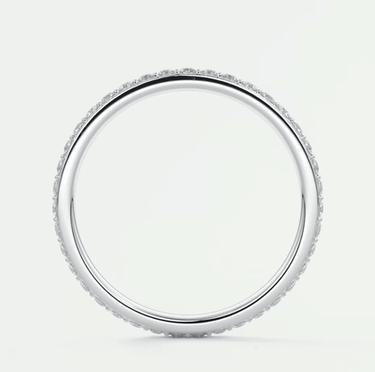 Custom made lunara 1.6mm eternity band | lab-grown or natural diamonds