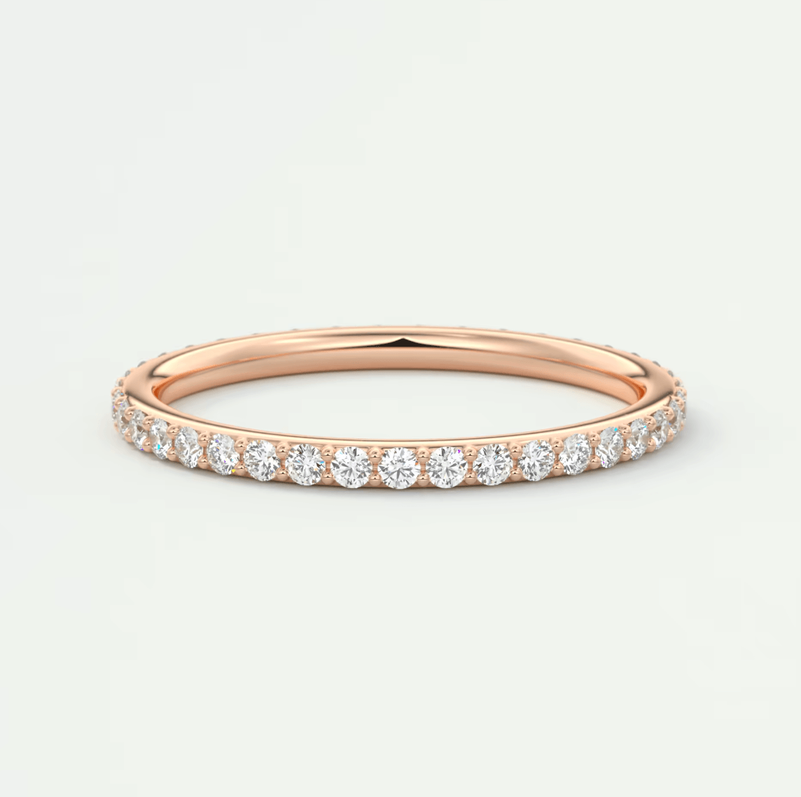 Custom made lunara 1.6mm eternity band | lab-grown or natural diamonds