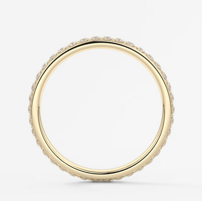Custom made lunara 1.8mm eternity band | lab-grown or natural diamonds