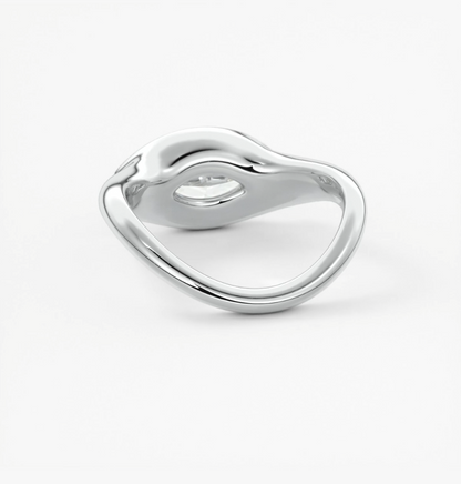 Lyra – east-west half bezel marquise engagement ring