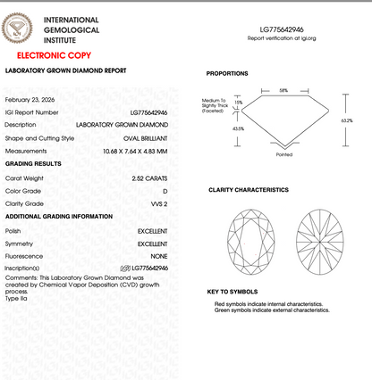 Liora oval pave lab diamond engagement ring – 2.52ct d vvs2