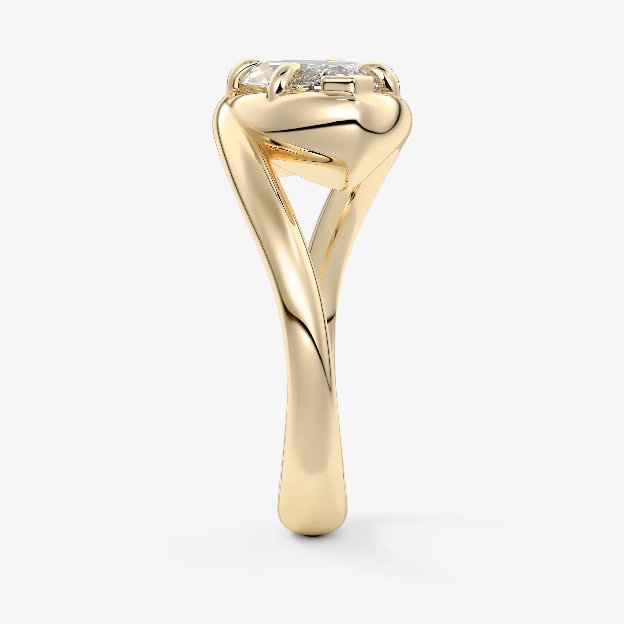 The flow – east-west marquise engagement ring