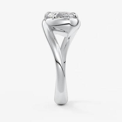 The flow – east-west marquise engagement ring