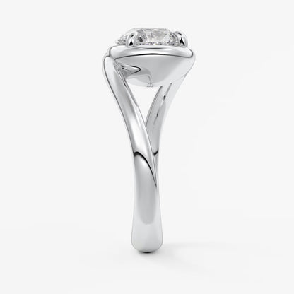 The flow – pear engagement ring