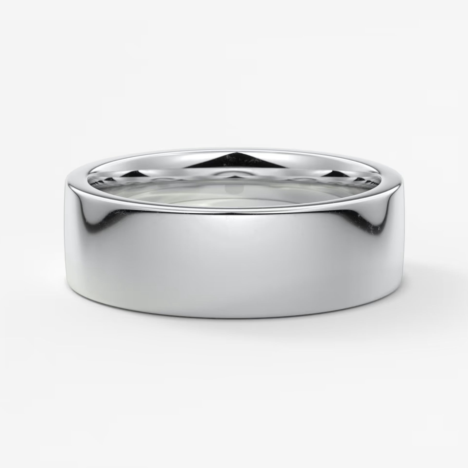 Vale square comfort-fit wedding band