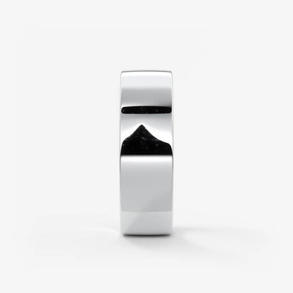Vale square comfort-fit wedding band