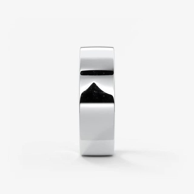 Vale square comfort-fit wedding band