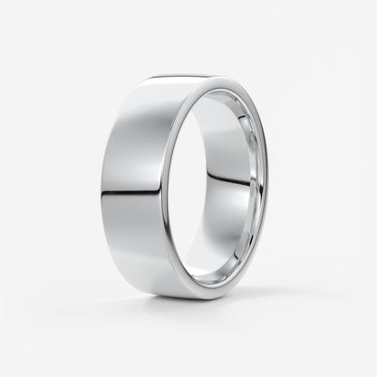 Vale square comfort-fit wedding band
