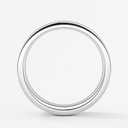 Vale square comfort-fit wedding band