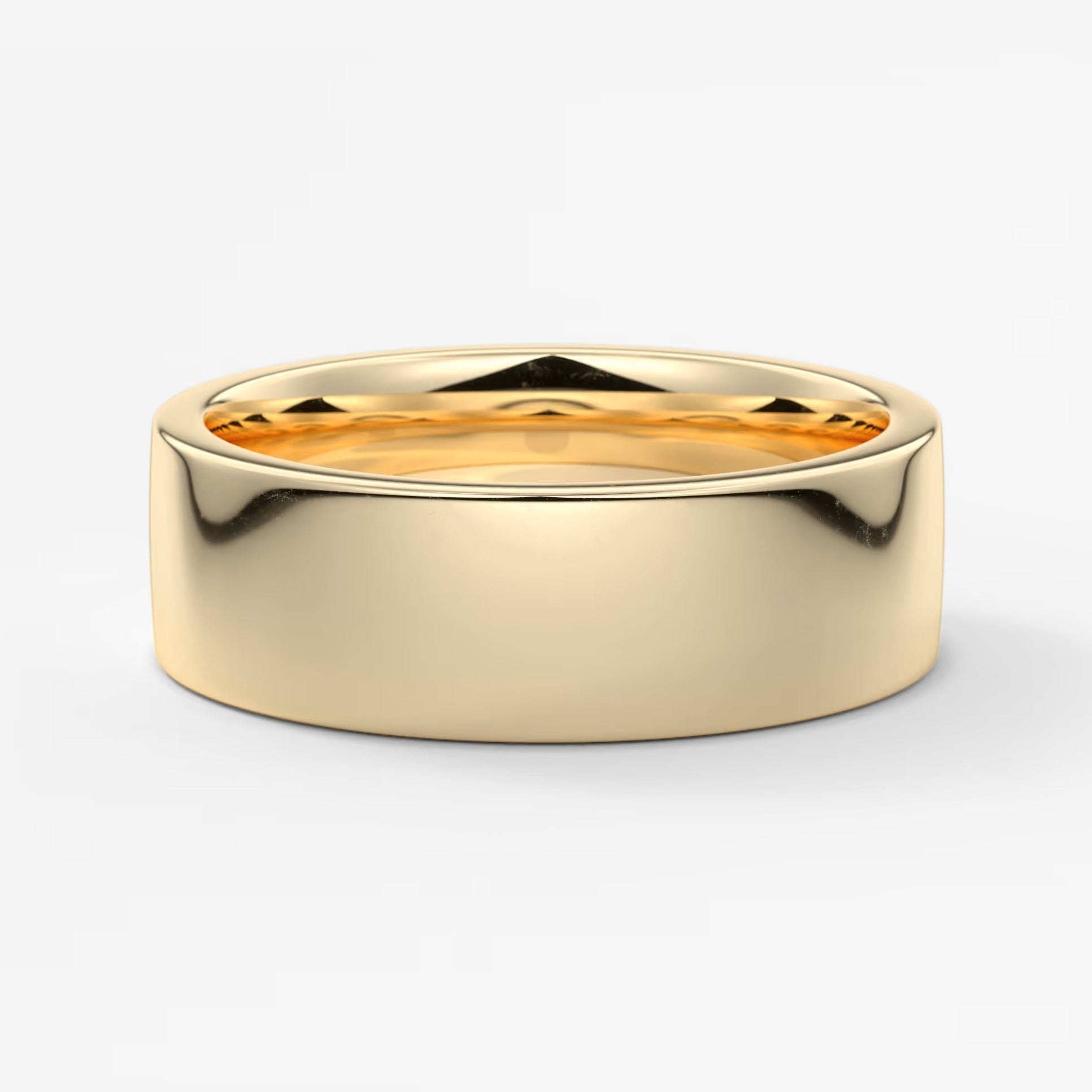 Vale square comfort-fit wedding band