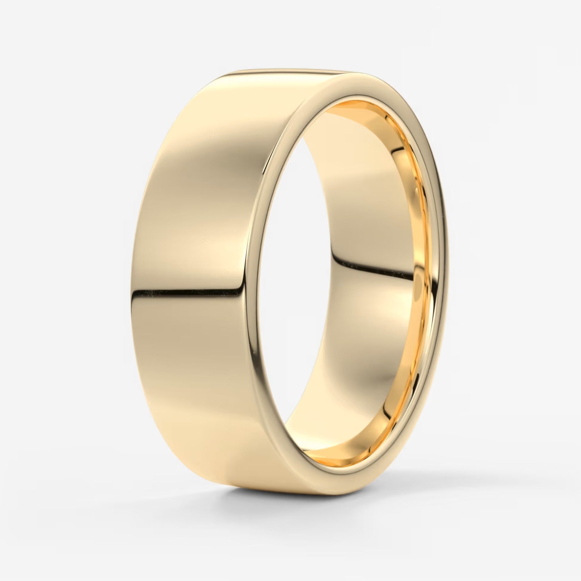Vale square comfort-fit wedding band