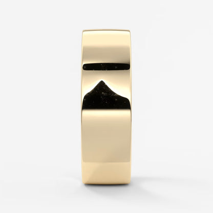 Vale square comfort-fit wedding band