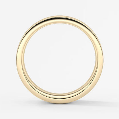 Vale square comfort-fit wedding band