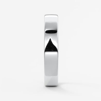 Vale square comfort-fit wedding band