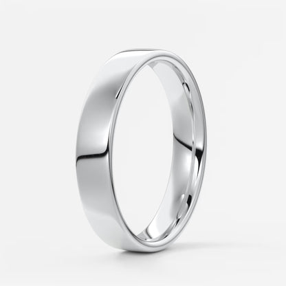 Vale square comfort-fit wedding band