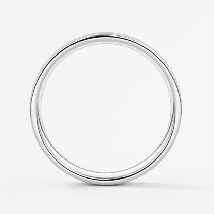 Vale square comfort-fit wedding band