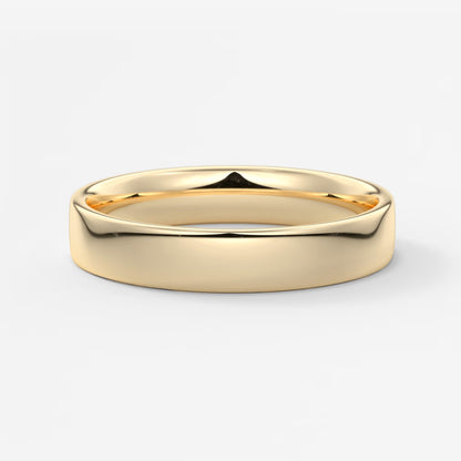 Vale square comfort-fit wedding band