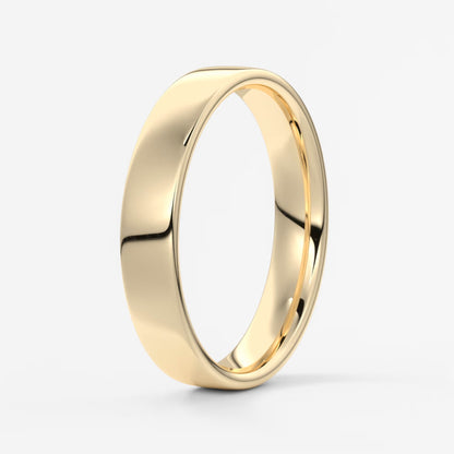 Vale square comfort-fit wedding band