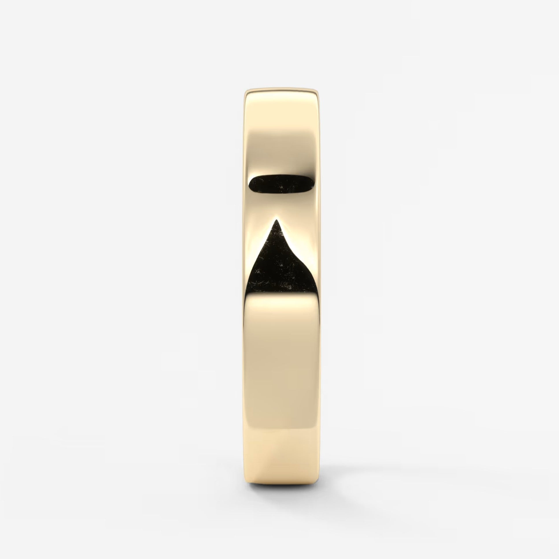Vale square comfort-fit wedding band