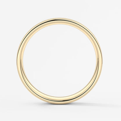Vale square comfort-fit wedding band