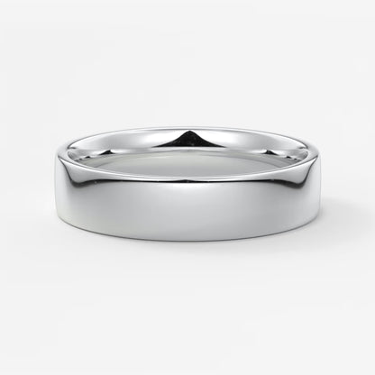 Vale square comfort-fit wedding band