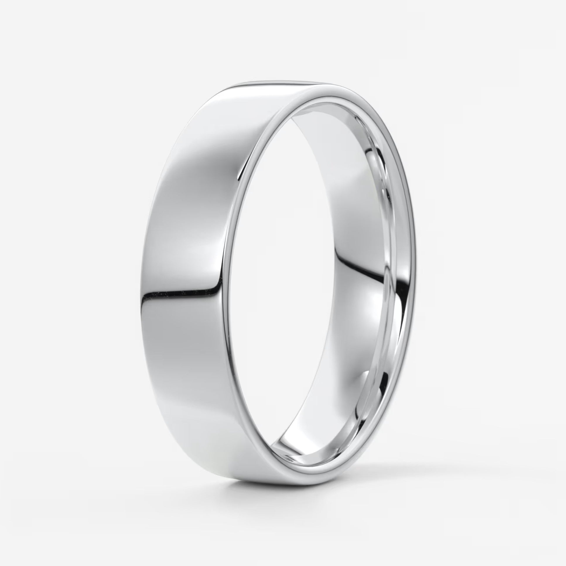 Vale square comfort-fit wedding band