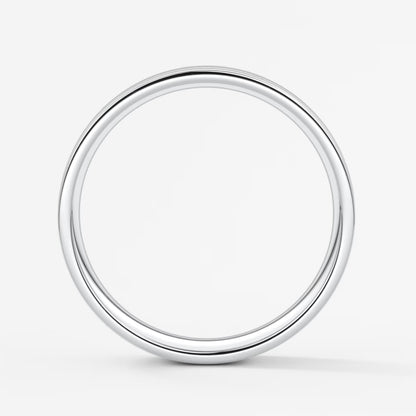 Vale square comfort-fit wedding band