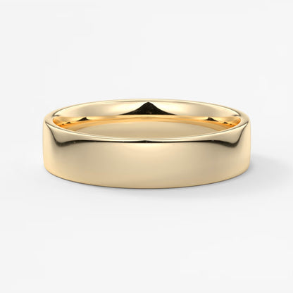 Vale square comfort-fit wedding band