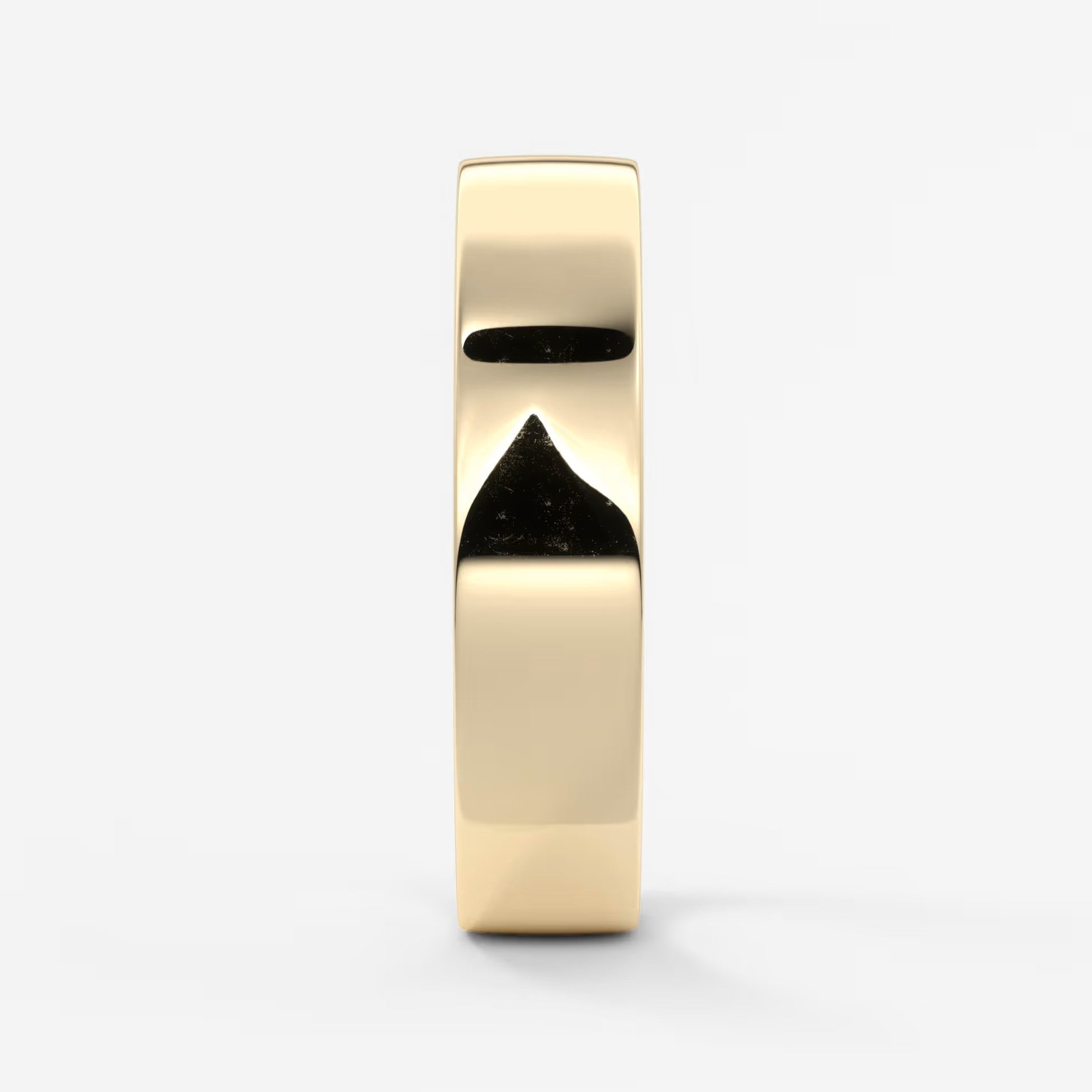 Vale square comfort-fit wedding band