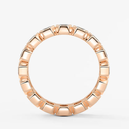 Valora emerald bezel eternity band