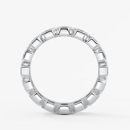 Valora emerald bezel eternity band
