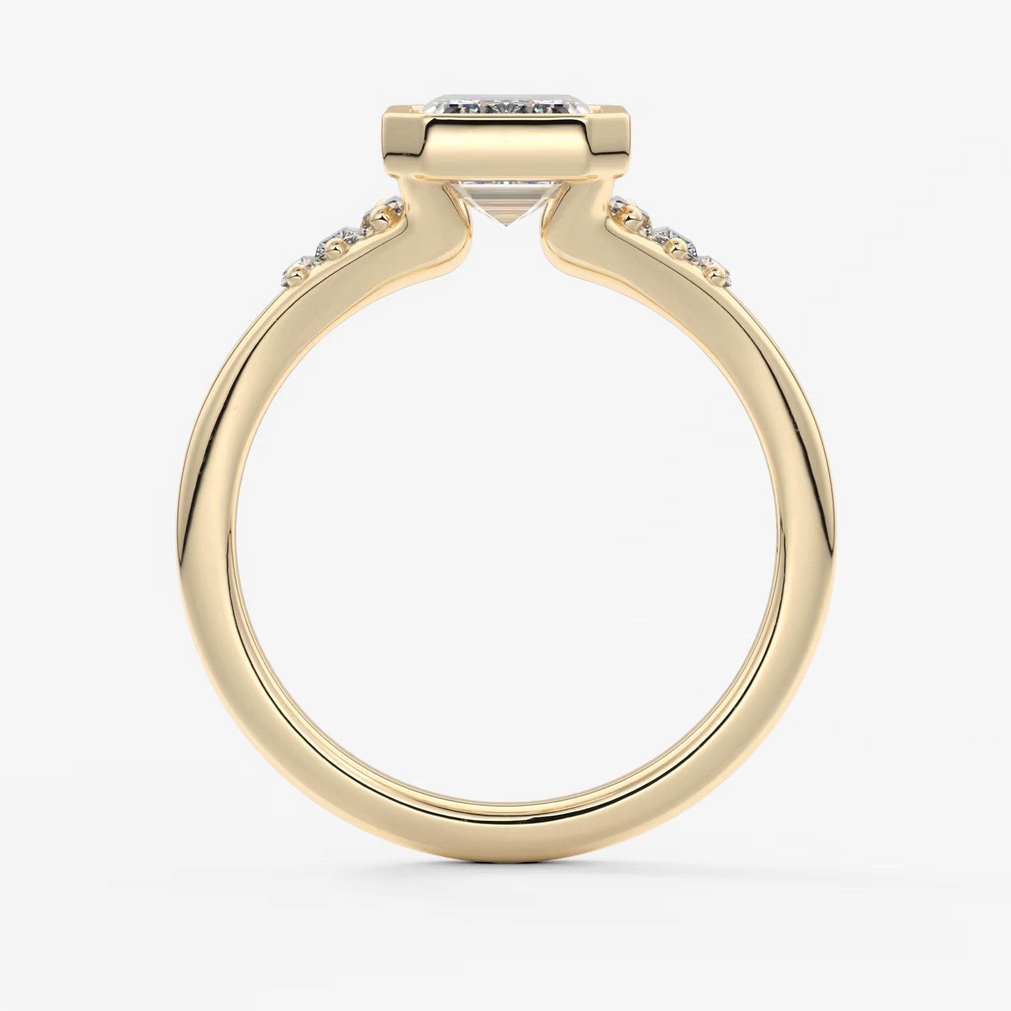 Véda emerald heirloom – seven-stone graduated baguette ring