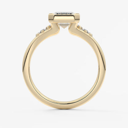 Véda emerald heirloom – seven-stone graduated baguette ring