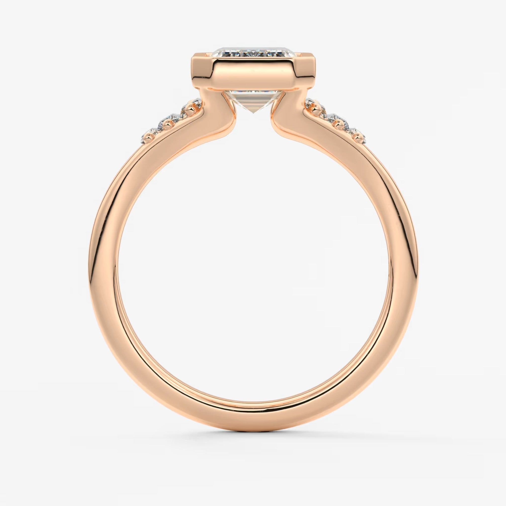 Véda emerald heirloom – seven-stone graduated baguette ring