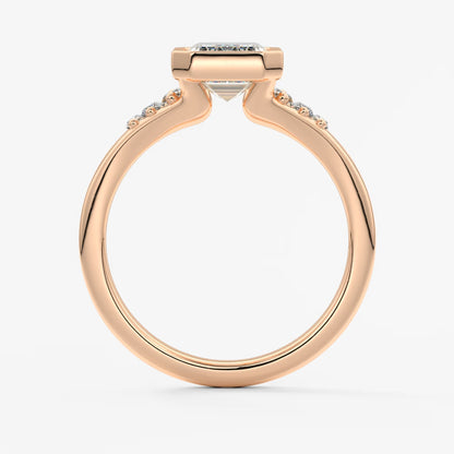 Véda emerald heirloom – seven-stone graduated baguette ring