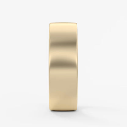 Atlas square matte comfort-fit wedding band