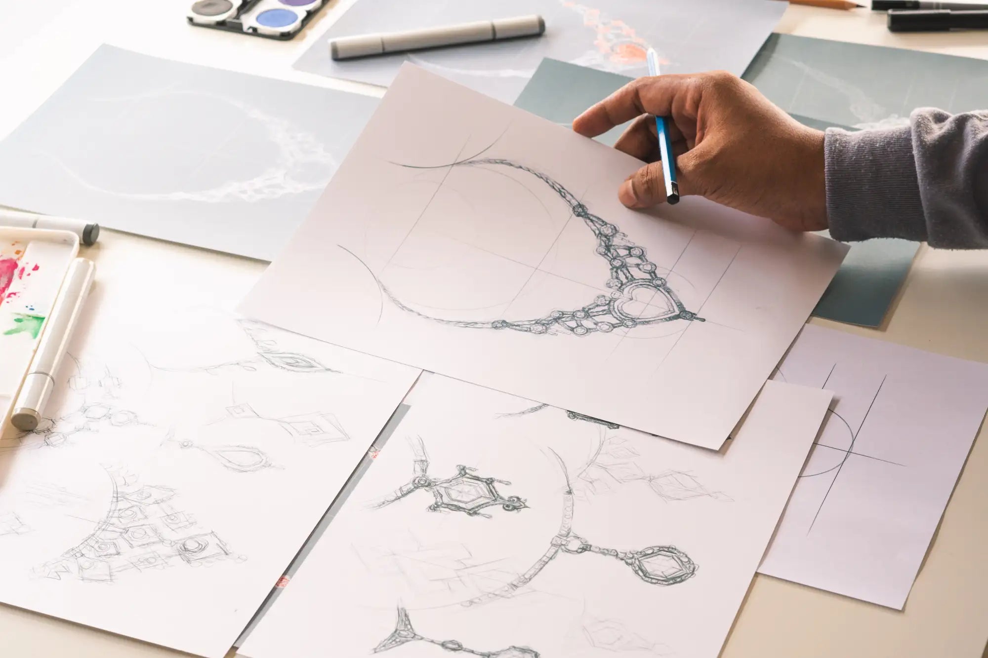 custom jewellery design process at VYOR Diamond Lab Perth