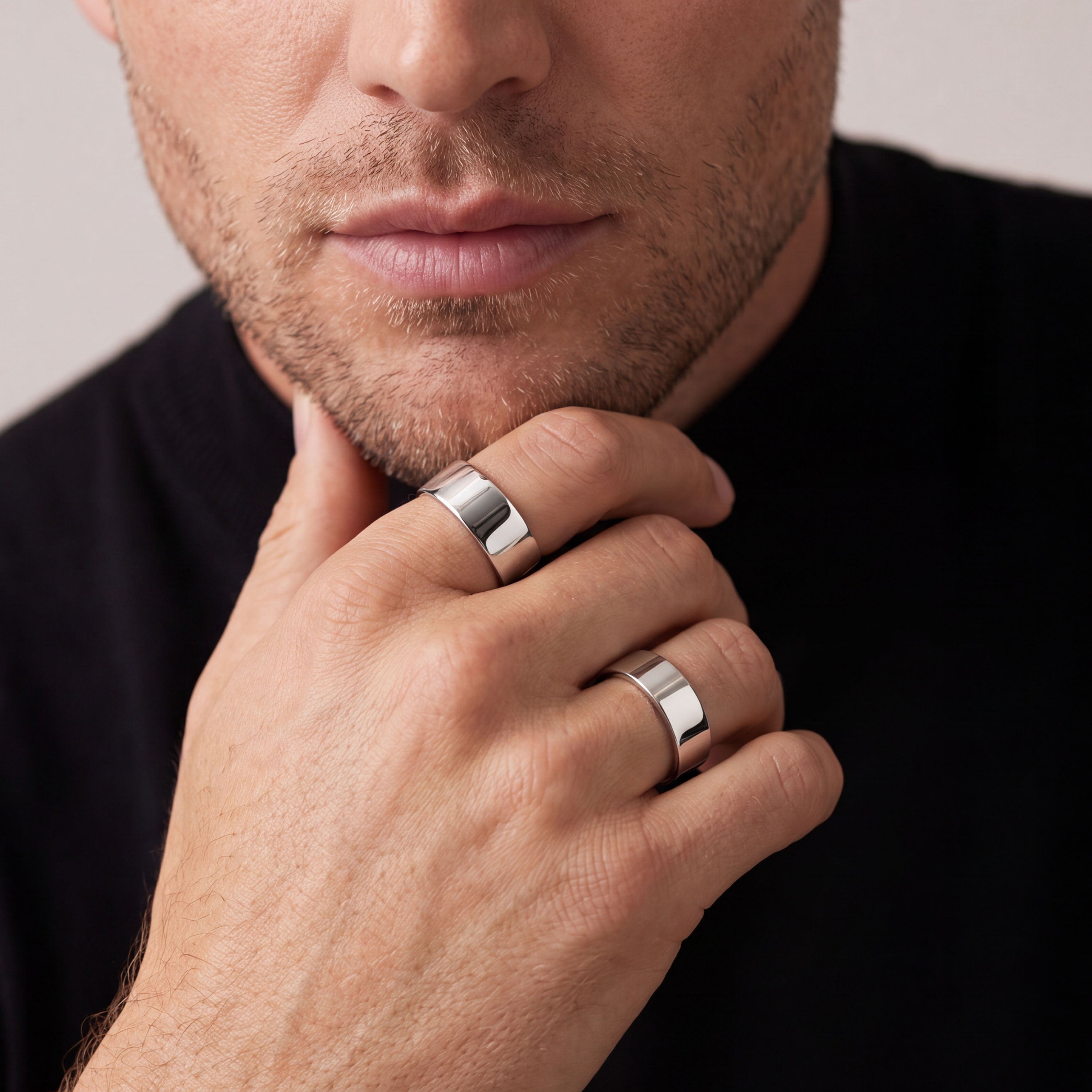 Vale square comfort-fit wedding band