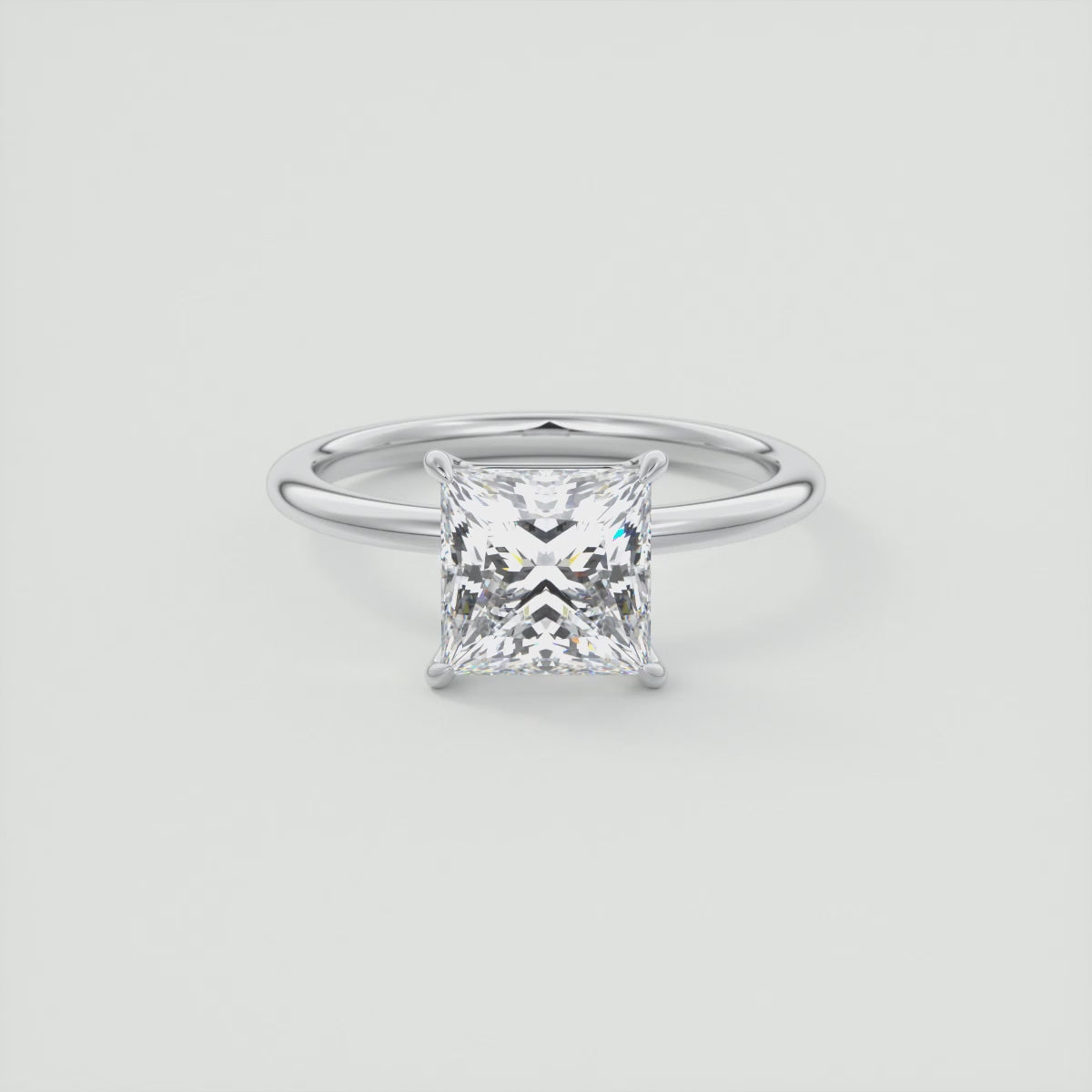 Luna Princess Solitaire Engagement Ring