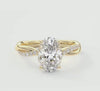 Mirella Oval pave Engagement Ring