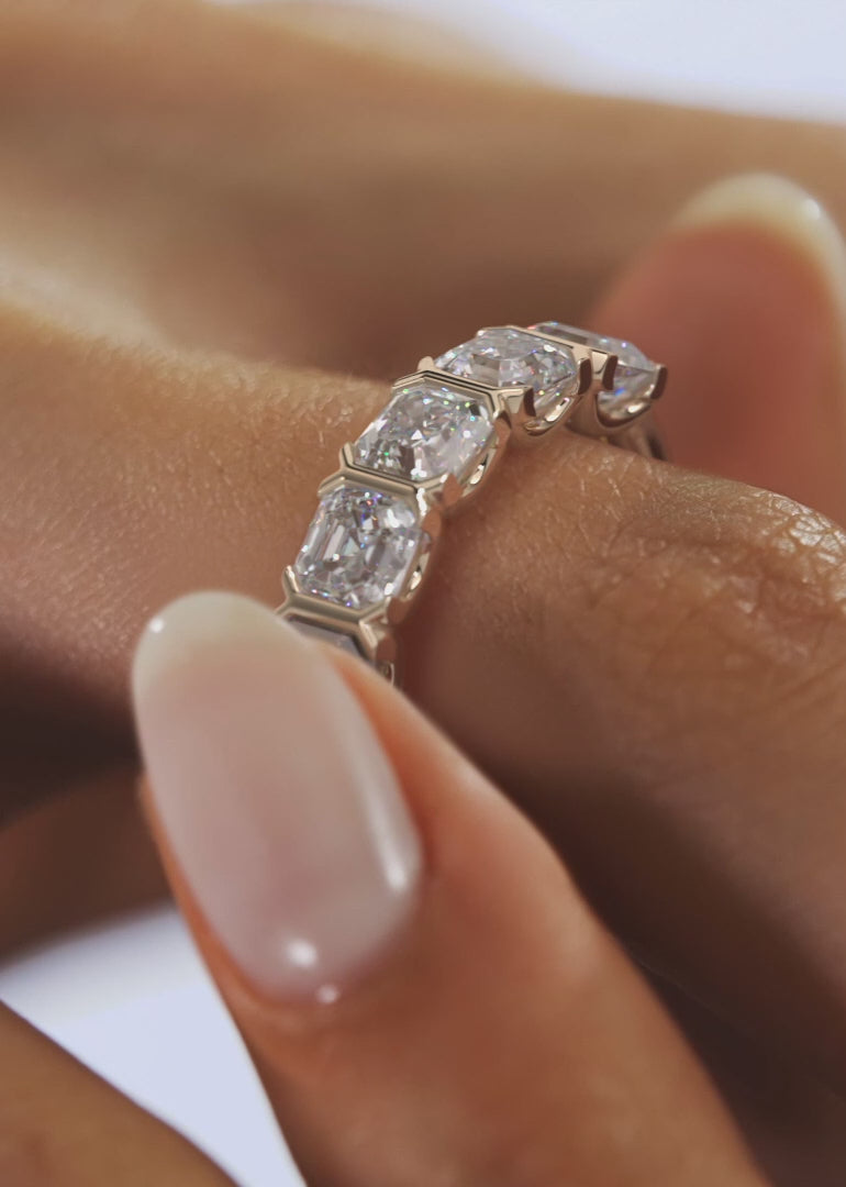 Avenor Asscher Five-Stone Engagement Ring
