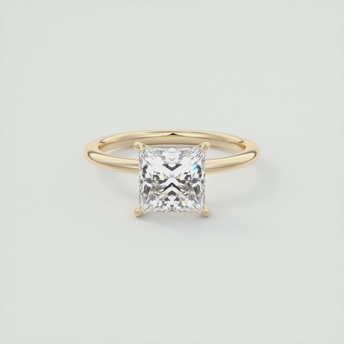 Luna Princess Solitaire Engagement Ring