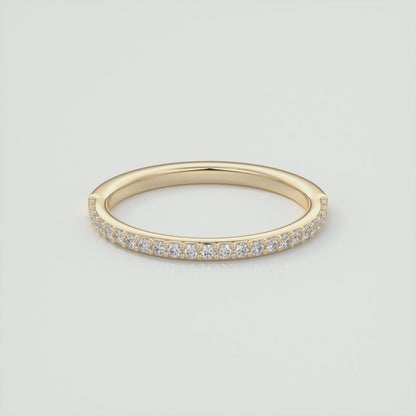 Lunara 1.6mm Half Eternity Band – Lab-Grown or Natural Diamonds