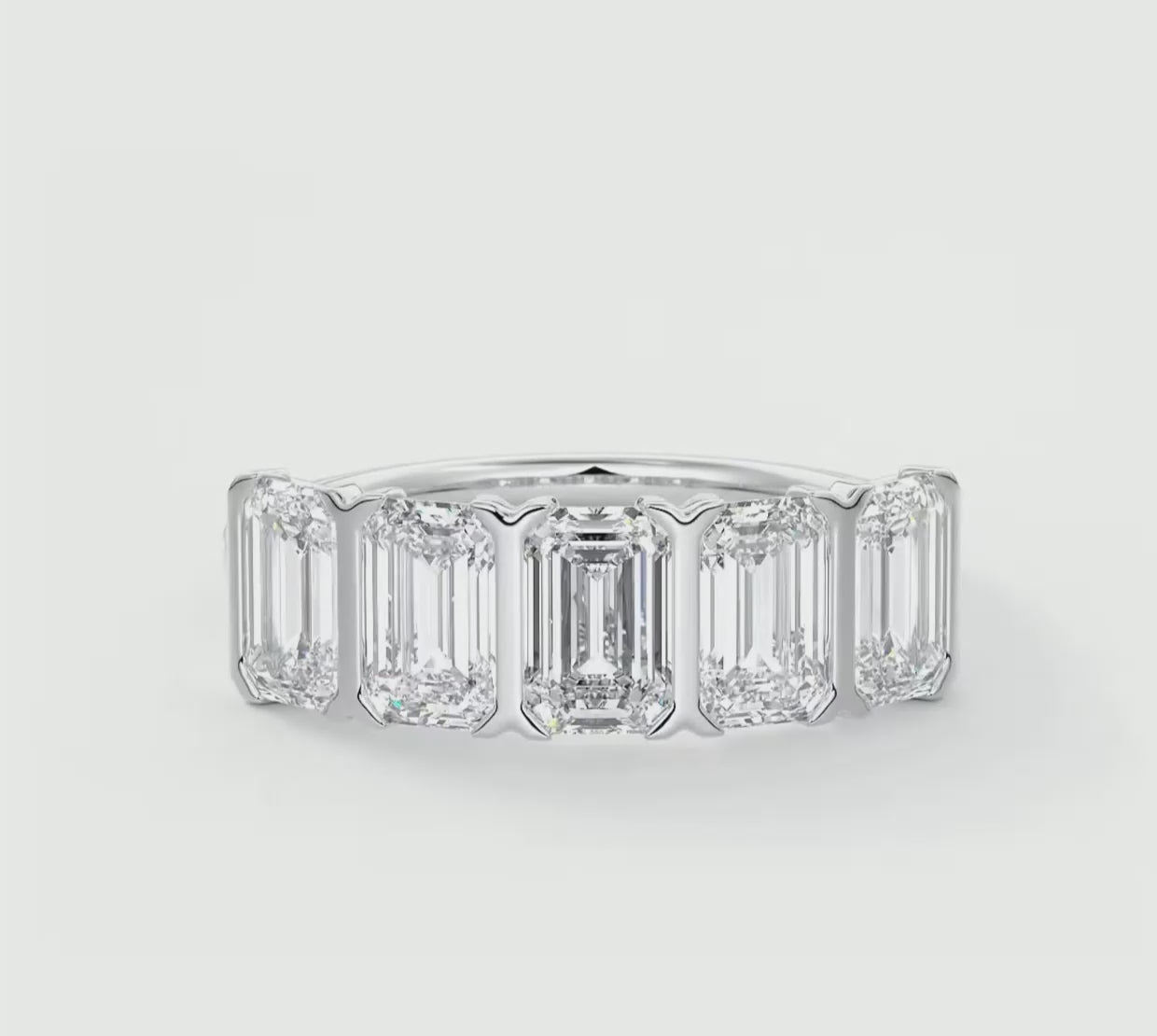 Avenor Emerald Five-Stone Engagement Ring