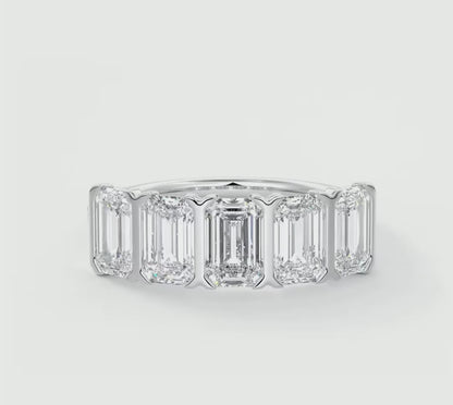Avenor Emerald Five-Stone Engagement Ring