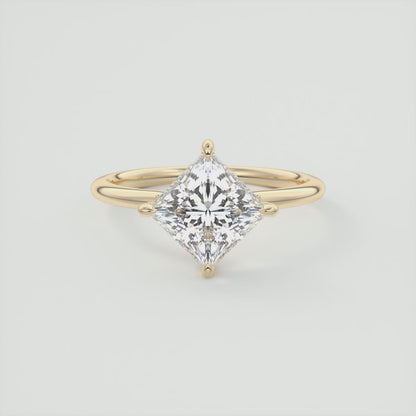 Aurora Princess Hidden Halo Engagement Ring