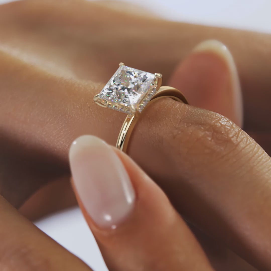 Celestia Princess Hidden Halo Engagement Ring