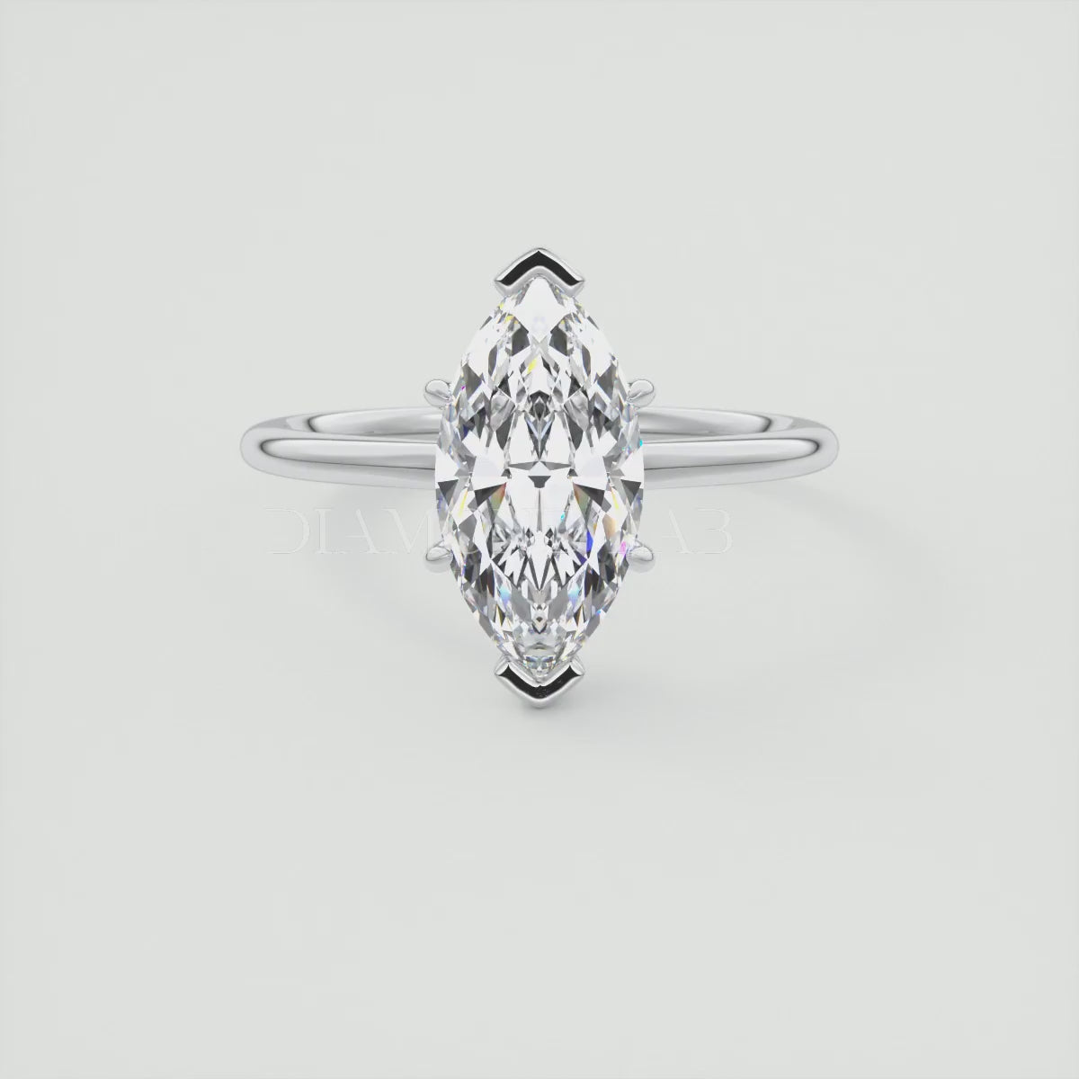 Elysian Marquise Solitaire Ring – Timeless Elegance with Lab Diamond or Moissanite