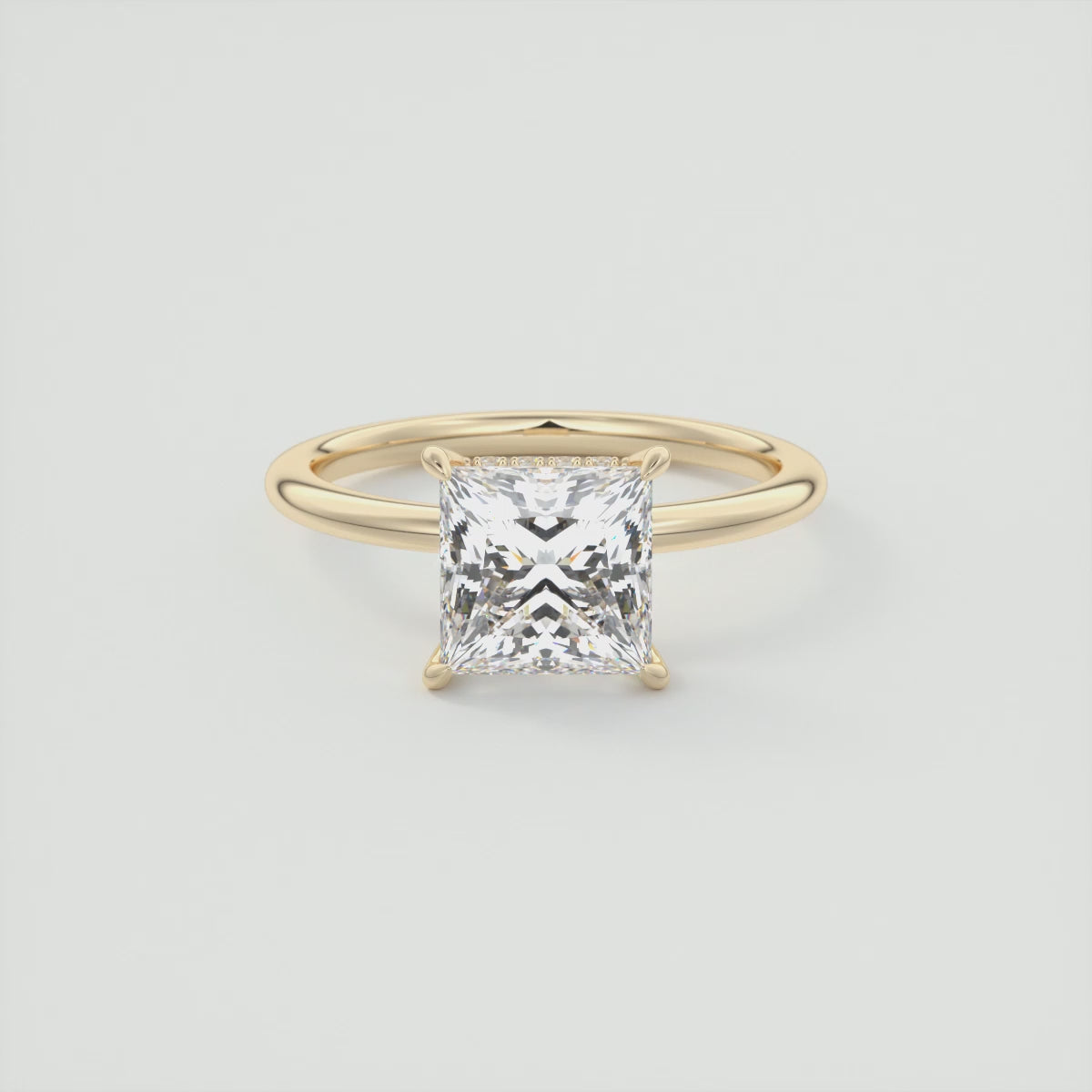 Celestia Princess Hidden Halo Engagement Ring