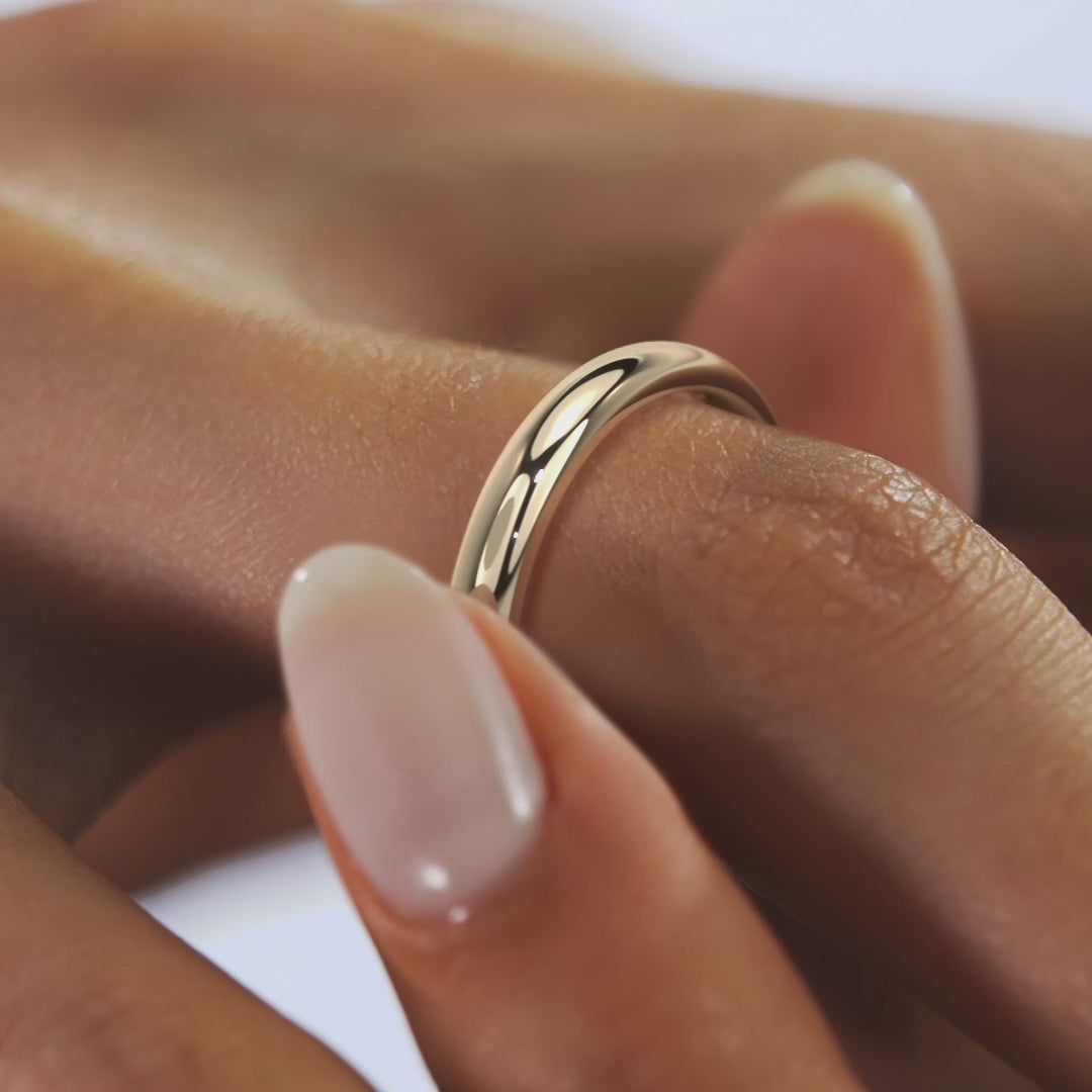 Classic Round Comfort-Fit Wedding Band